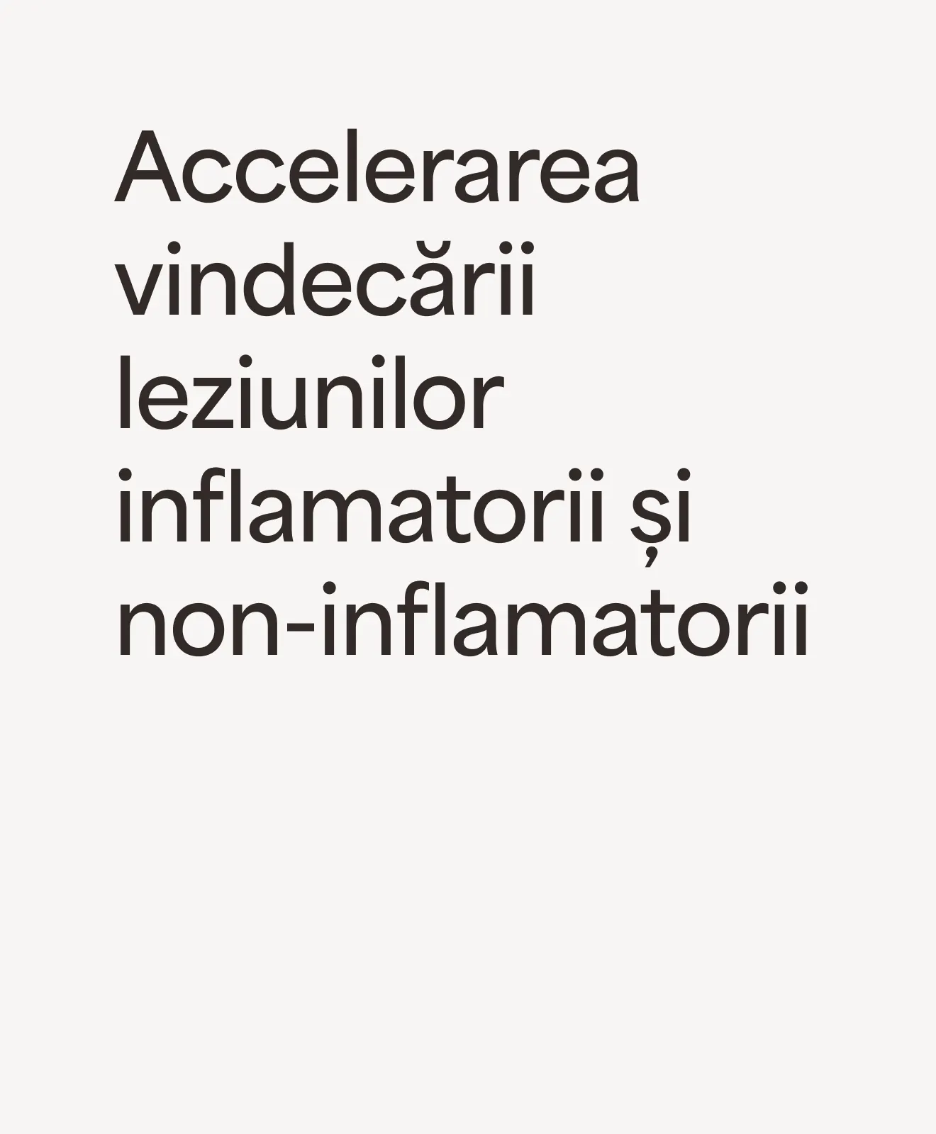 „Accelerarea vindecării leziunilor inflamatorii și non-inflamatorii” – beneficiu al programului AcneClear