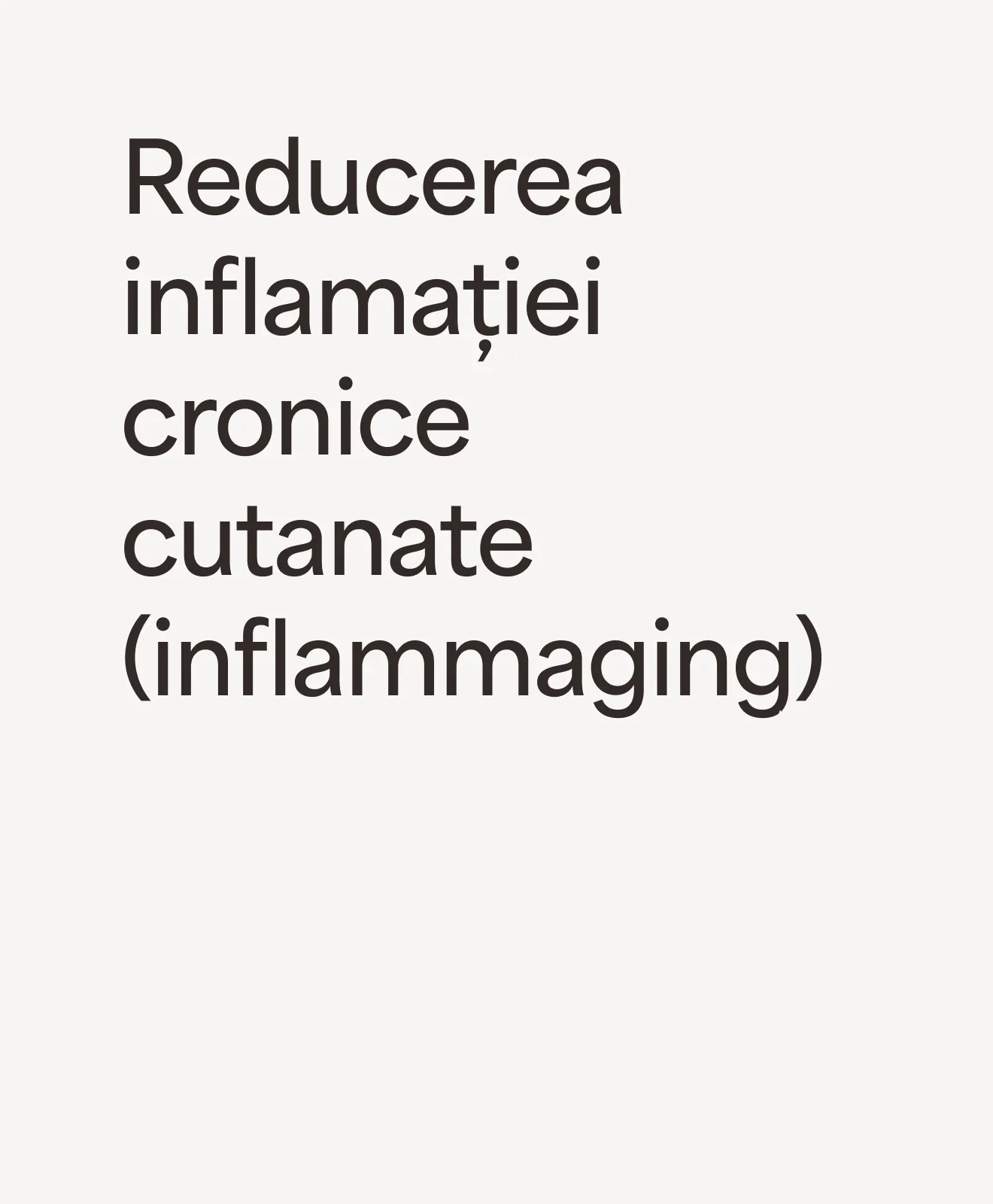 „Reducerea inflamației cronice cutanate (inflammaging)” – beneficiu al programului AcneClear