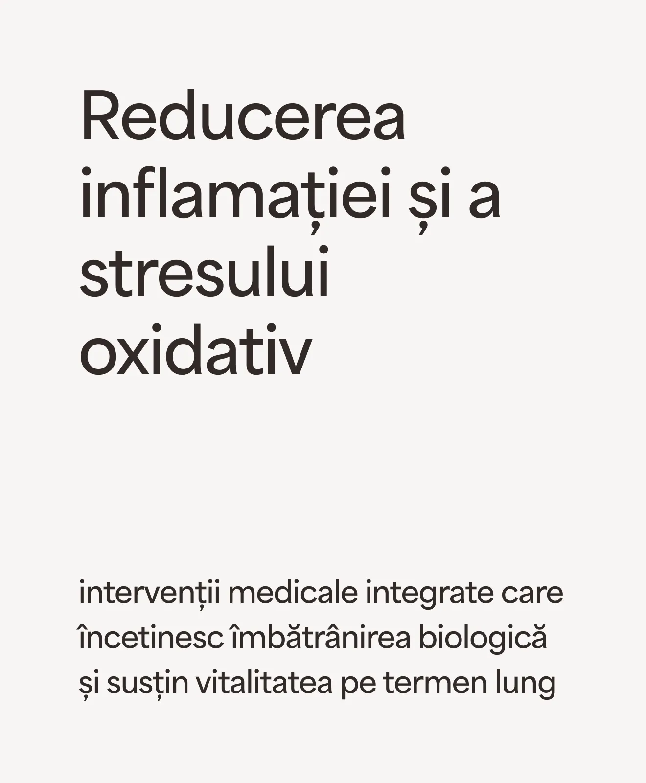 „Reducerea inflamației și a stresului oxidativ”: intervenții medicale integrate care încetinesc îmbătrânirea biologică și susțin vitalitatea pe termen lung – beneficiu al programului AZEENA Balance 40+