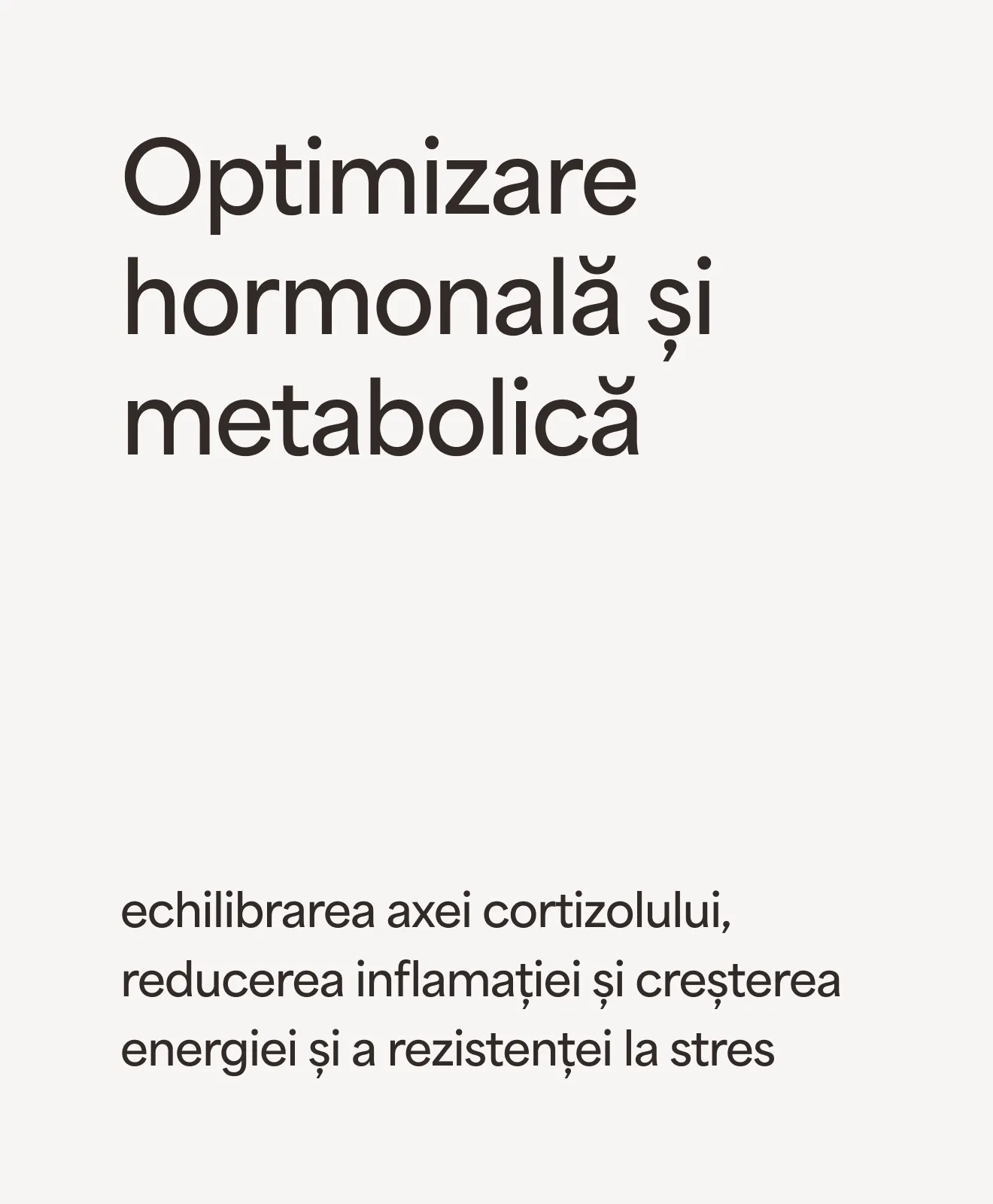 „Optimizare hormonală și metabolică”: echilibrarea axei cortizolului, reducerea inflamației și creșterea energiei și a rezistenței la stres – beneficiu al programului Leader’s Performance