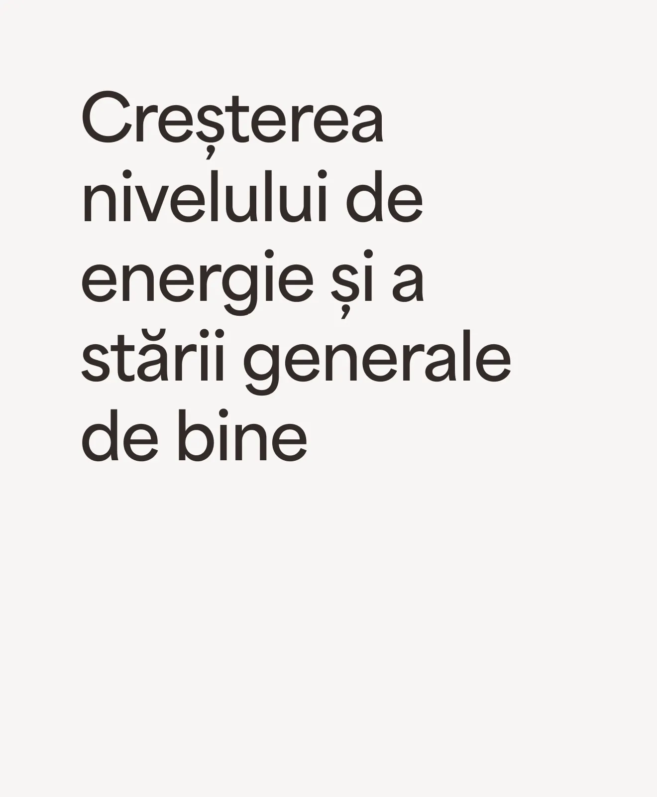 „Creșterea nivelului de energie și a stării generale de bine” – beneficiu al programului Recovery & Wellness