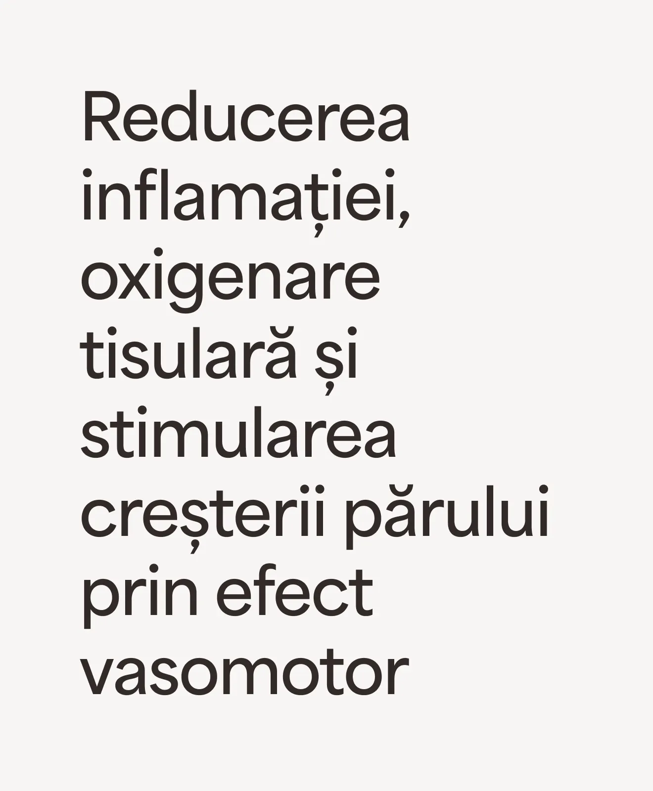 „Reducerea inflamației, oxigenare tisulară și stimularea creșterii părului prin efect vasomotor” – beneficiu al programului Scalp Restore