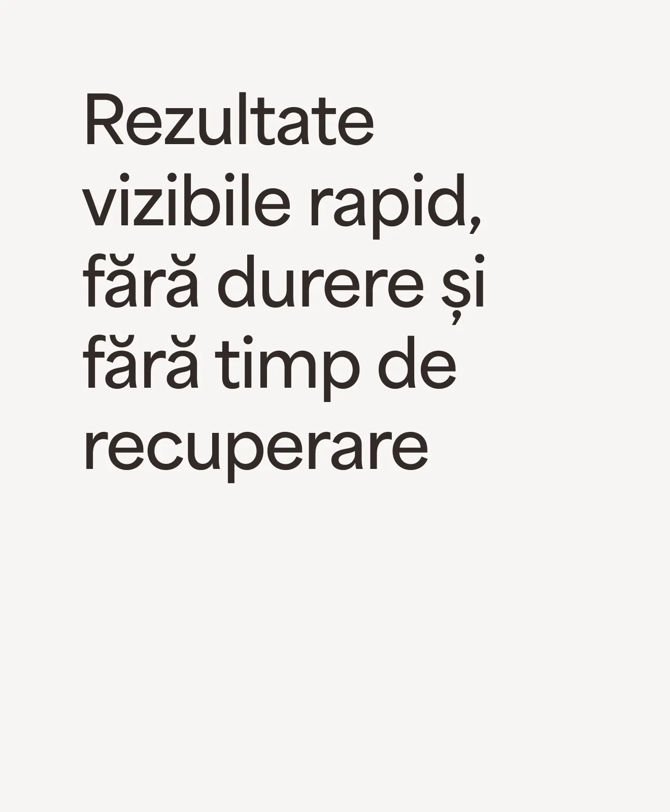Rezultate vizibile rapid, fără durere și fără timp de recuperare – beneficiu al programului Skin & Lift