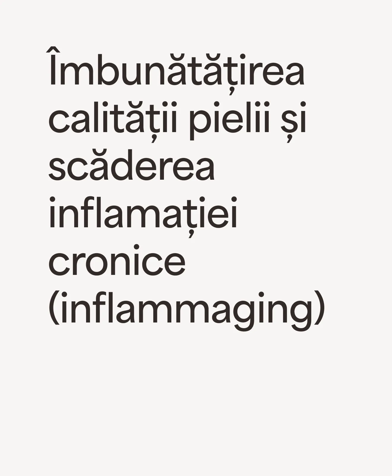 Îmbunătățirea calității pielii și scăderea inflamației cronice (inflammaging) – beneficiu al programului Skin & Lift