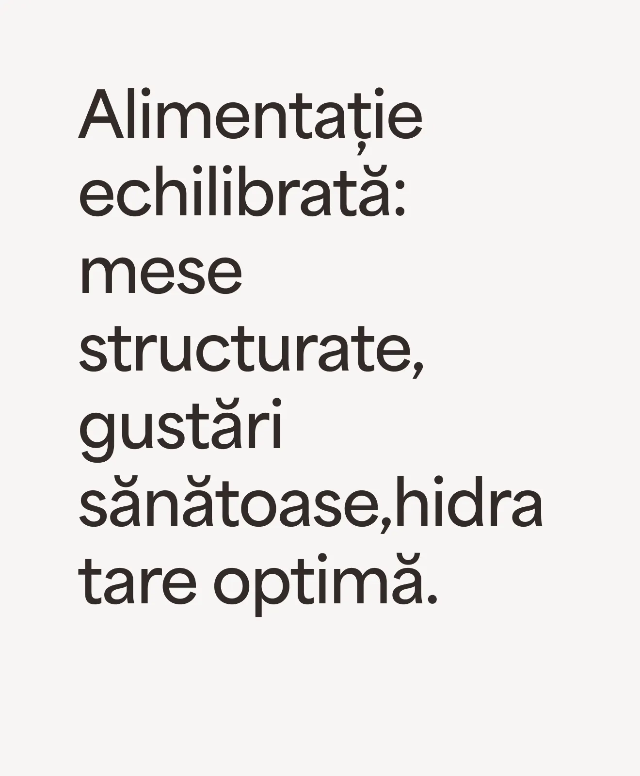 Alimentație echilibrată: mese structurate, gustări sănătoase, hidratare optimă – beneficiu al programului Weight Management Kids