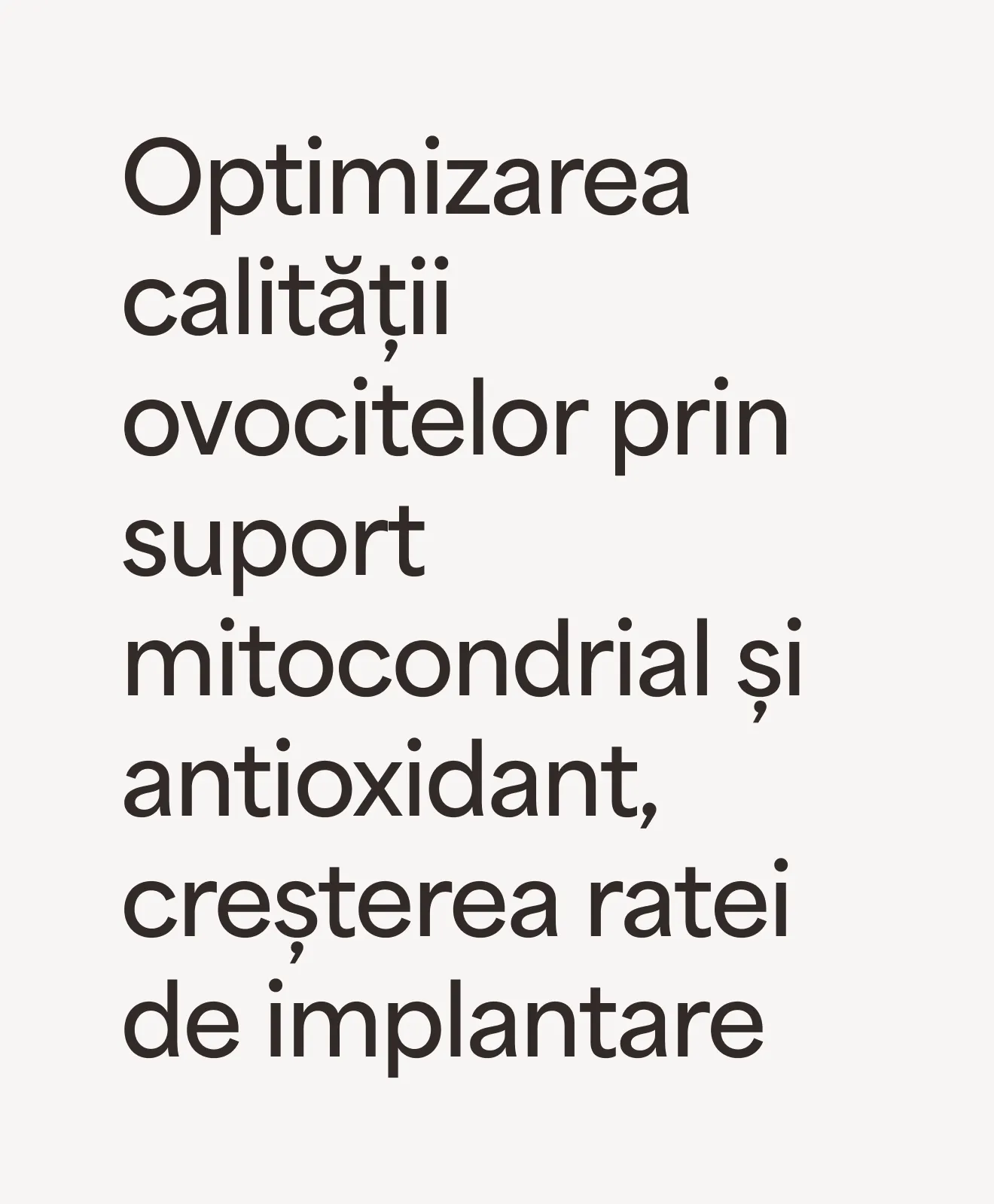 Optimizarea calității ovocitelor prin suport mitocondrial și antioxidant, creșterea ratei de implantare – beneficiu al programului Women’s Preconception Balance