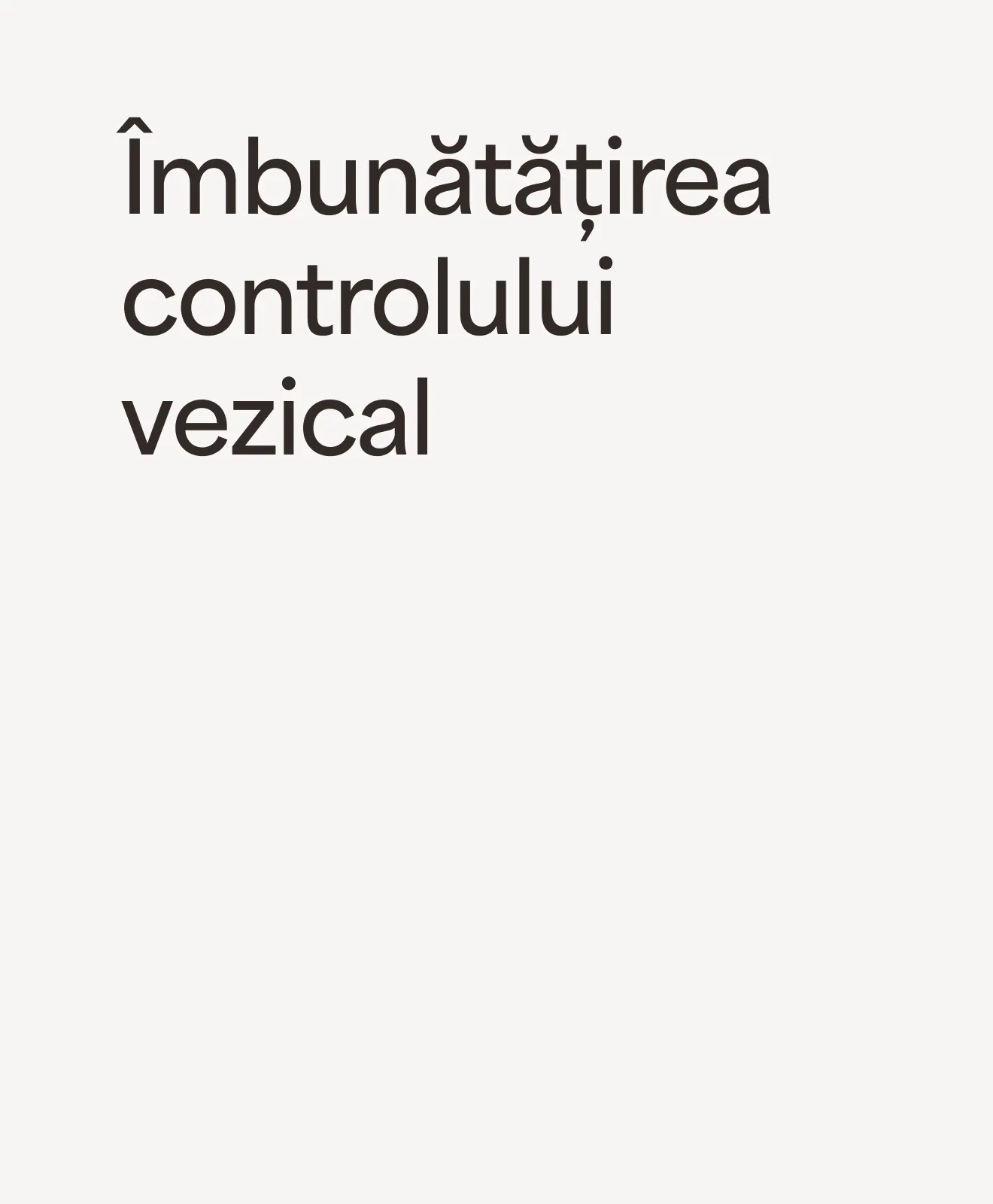 „Îmbunătățirea controlului vezical” – beneficiu al programului Women’s Urinary Health