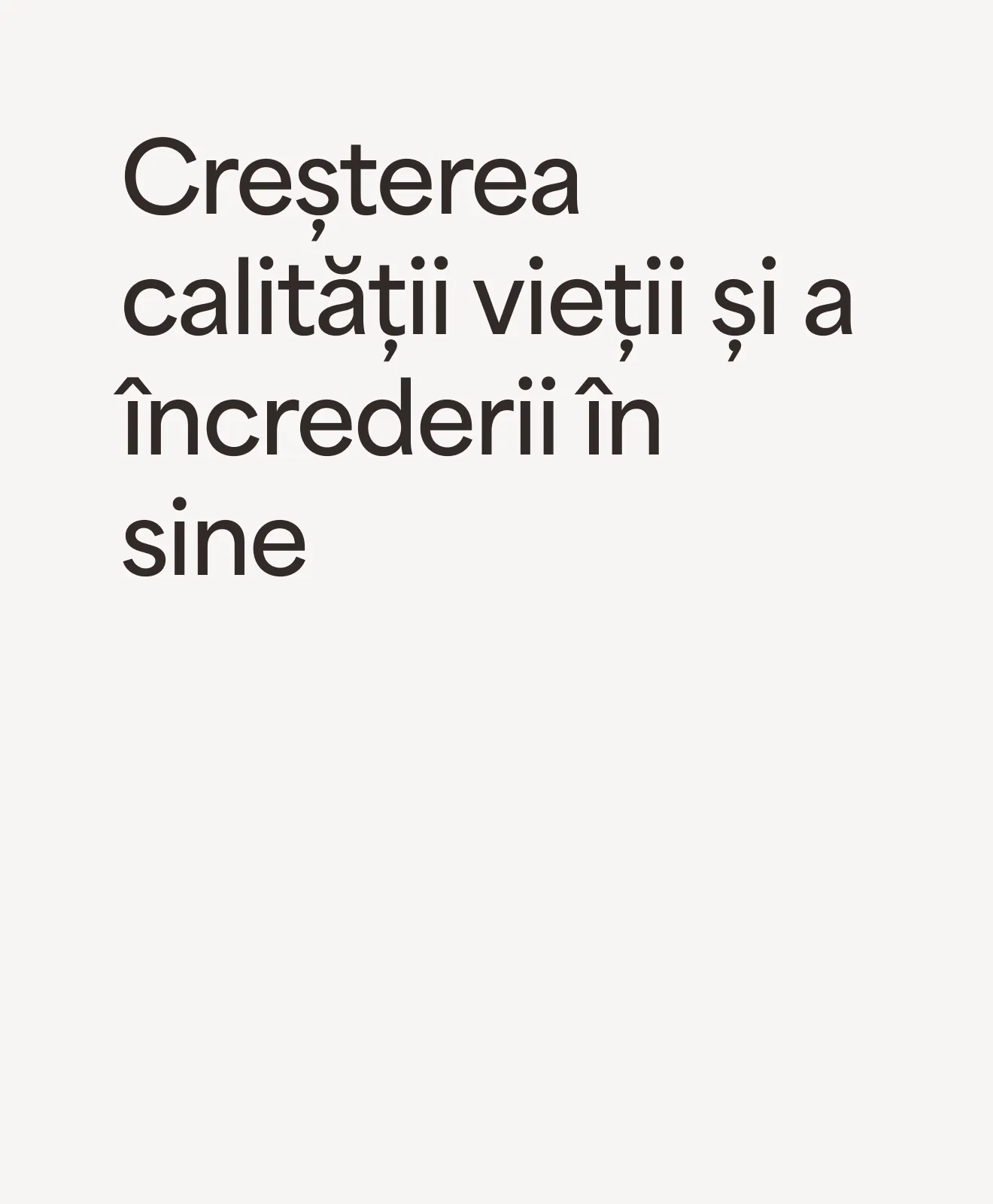 „Creșterea calității vieții și a încrederii în sine” – beneficiu al programului Women’s Urinary Health